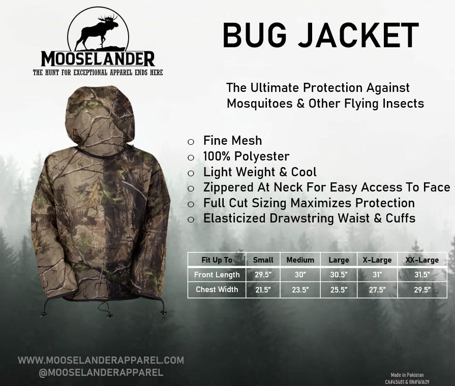 Adult Mesh Bug Jacket in Realtree AP Grey Camo Print – Mooselander