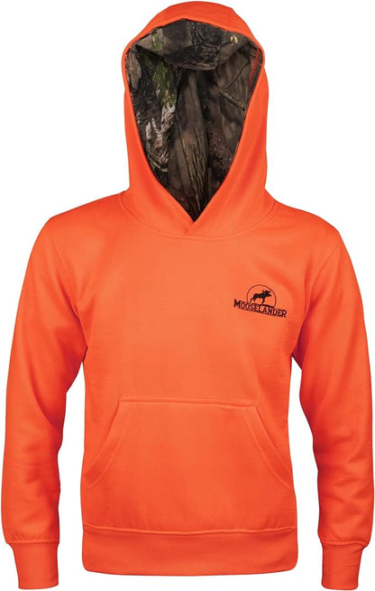 Youth Hoodie Pullover Sweatshirt in Blaze Orange