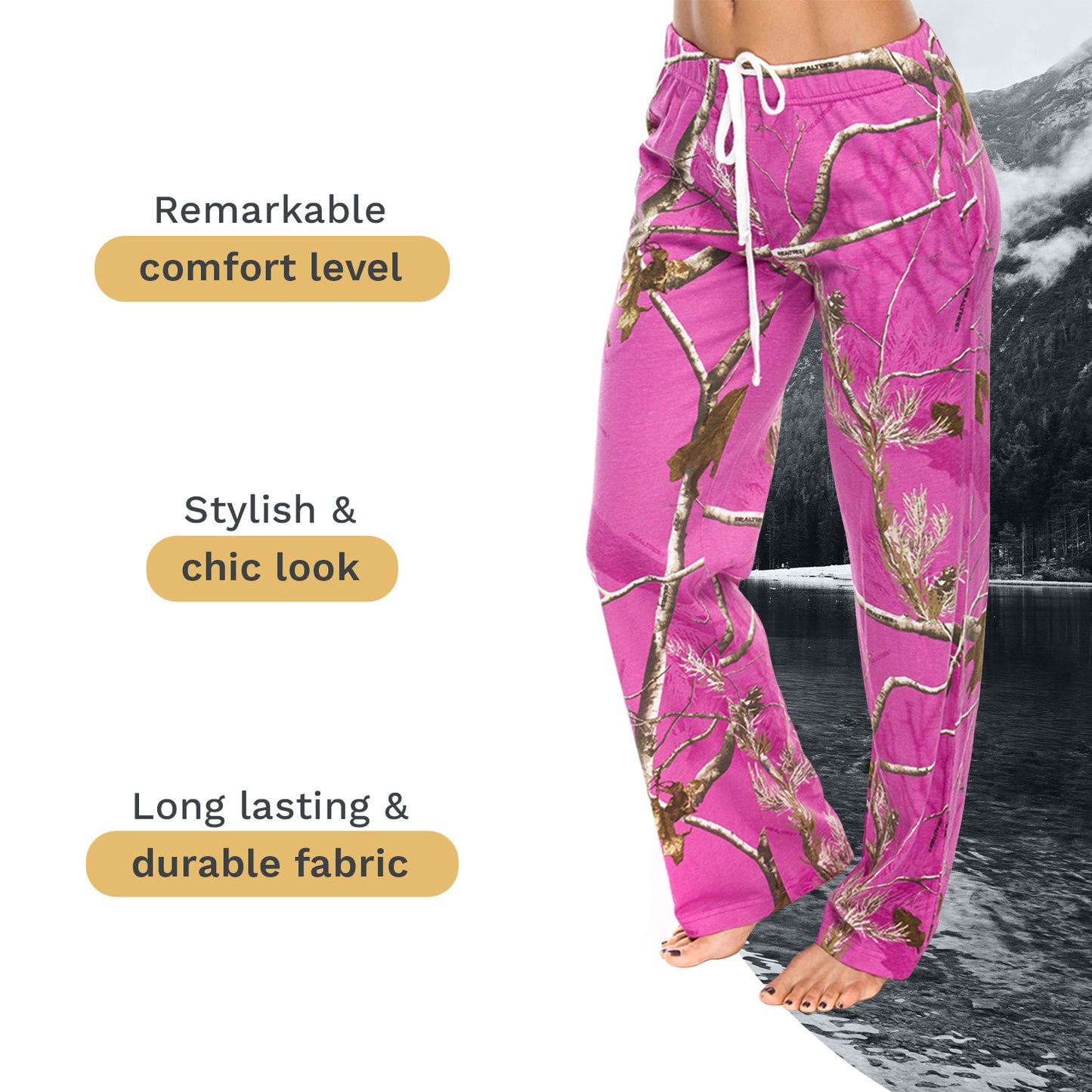 Mooselander – Wide Leg Ladies Lounge Pants, Comfy Pants for Women