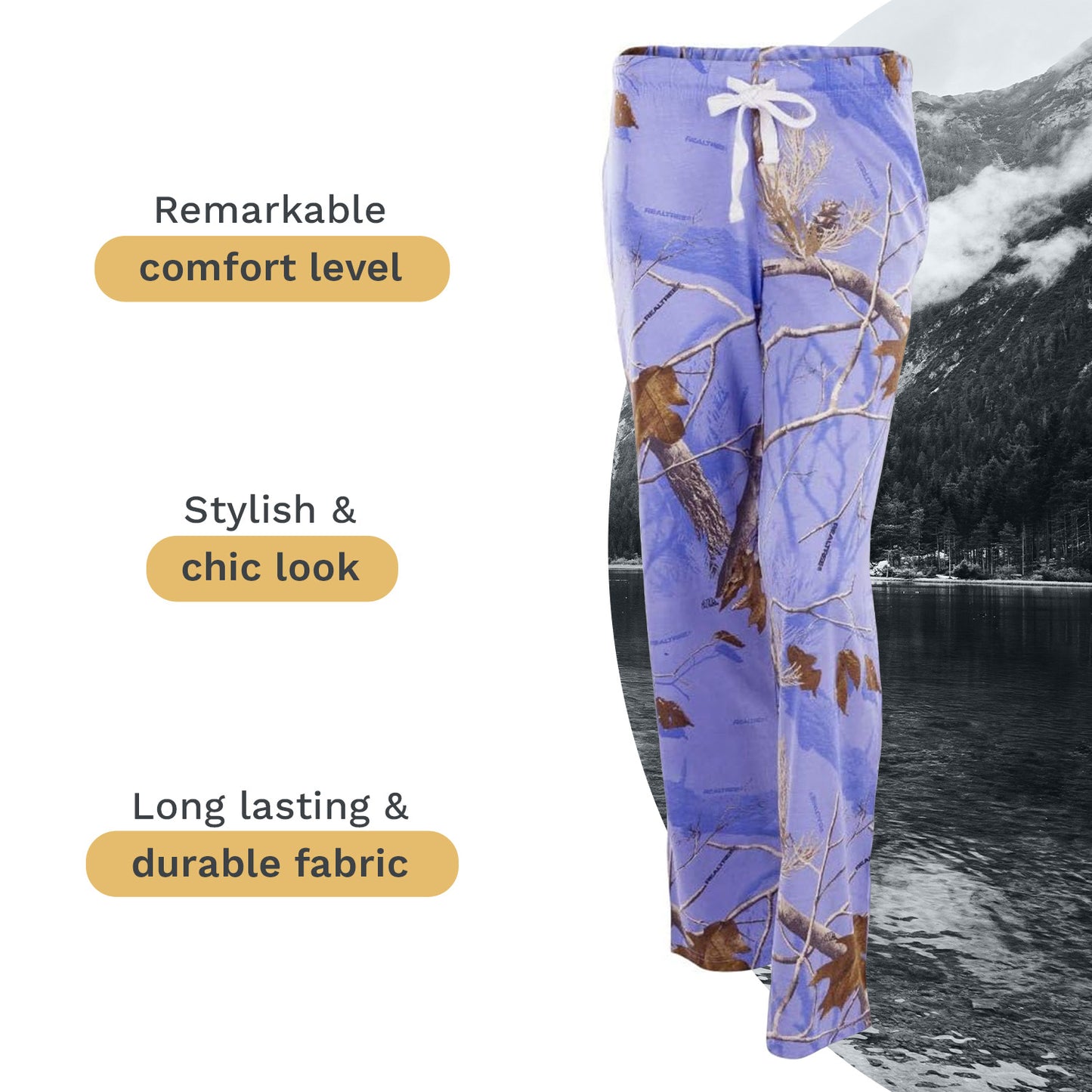 Mooselander – Wide Leg Ladies Lounge Pants, Comfy Pants for Women