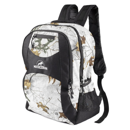 Mooselander - Camo Backpack in Licensed Realtree Prints, Lightweight and Durable Backpack, Hiking and Hunting with YKK Zipper