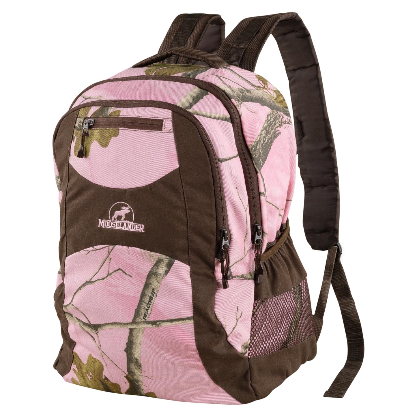 Mooselander - Camo Backpack in Licensed Realtree Prints, Lightweight and Durable Backpack, Hiking and Hunting with YKK Zipper