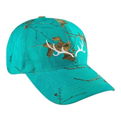 Ladies Baseball Cap in Realtree Prints with Embroidered