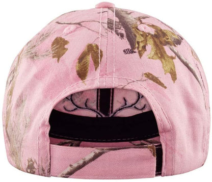 Ladies Baseball Cap in Realtree Prints with Embroidered