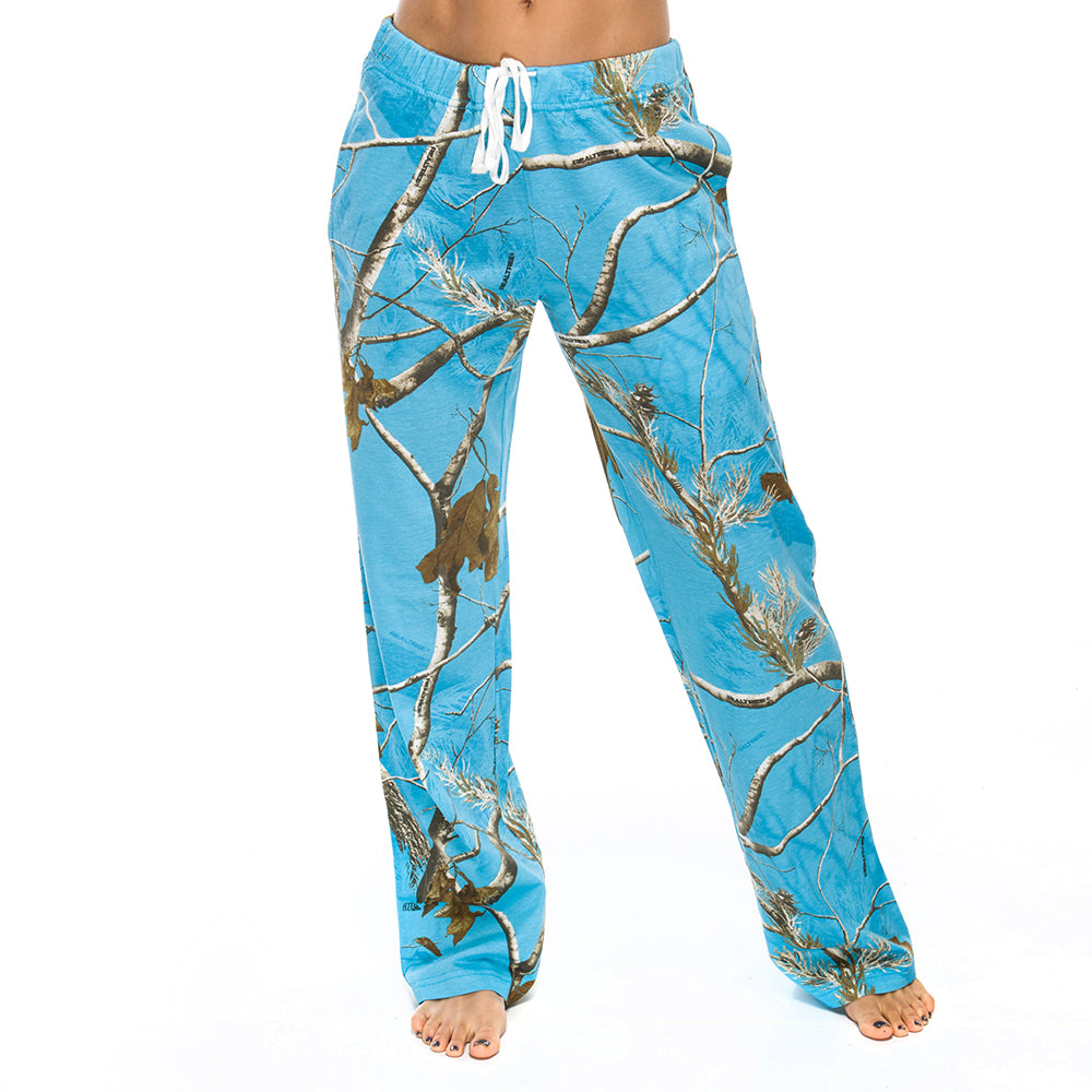 Ladies Lounge Pants in Realtree AP Blue Fish Camo Print – Mooselander  Apparel